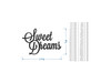 Sweet Dreams Wooden Cutout | Wall Art | Home Decor