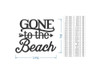 Beach Decor Wall Hanging Word Cutout "Gone To The Beach"