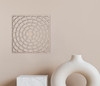 Wooden Round Brickwork Fretwork Panel - Mandala Wall Art