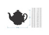 Wooden Teapot Shape - Wooden Cutout, Wall Art, Home Decor