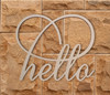 Wall Decor Word Cutout "Hello" - Home Decor