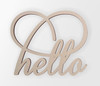 Wall Decor Word Cutout "Hello" - Home Decor