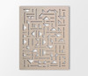 Abstract Geometric Lattice Panel - Wooden Cutout, Wall Art, Home Decor