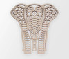 Tribal Elephant Wooden Shape - Wooden Cutout, Wall Art