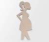 Pregnant Woman Wooden Shape - Cutout, Wall Art, Home Decor