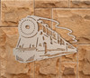 Wooden Shape Vintage Polar Express Train, Wooden Cutout, Wall Art