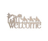 Nativity Welcome Sign - Wooden Cutout, Wall Art, Home Decor