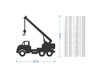 onstruction Crane Cutout - Boys Wall Decor, Wooden Wall Art