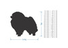 Wooden Pomeranian Dog Wall Art Silhouette Cutout