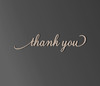 "Thank You" Wall Art Word Cutout - Home Decor