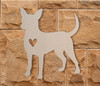 Wooden Chihuahua Love Cutout - Wall Art, Home Decor