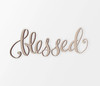 "Blessed Wall Script Decor Word - Religious Cutout, Blessed Word Art