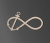 Wooden Sign "Infinity Anchor" - Wooden Cutout, Wall Art