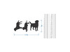 Wooden Labrador Dog Silhouette Cutouts (3 Pack)