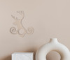 Wooden Cutout of Deer Silhouette Name Sign - Home Decor