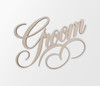 Groom Wedding Decor Word Cutout "Groom" - Home Decor