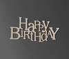 "Happy Birthday" Wooden Cutout - Celebratory Home Decor