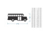 Wooden School Bus Cutout - Wall Art, Home Decor