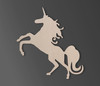 Wooden Unicorn Shape Cutout - Wall Art, Home Decor