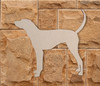 Wooden Dog Wall Art Silhouette Cutout - Treeing Walker Coonhound