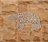Wooden Tribal Bear Cutout - Wall Art, Home Decor