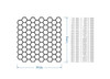 Wooden Honeycomb Background Shape - Cutout, Wall Art