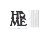 "Home Georgia" Wooden Sign - Wall Hanging, Cutout