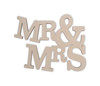 Wooden Sign "Mr & Mrs" - Cutout, Wall Art, Home Decor