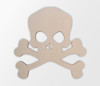 Wooden Skull and Crossbones Cutout - Wall Art, Home Decor