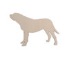 Wooden Mastiff Dog Wall Art Silhouette Cutout - Gift for Pet Lovers