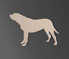Wooden Mastiff Dog Wall Art Silhouette Cutout - Gift for Pet Lovers