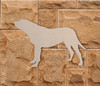 Wooden Mastiff Dog Wall Art Silhouette Cutout - Gift for Pet Lovers