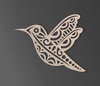 Tribal Hummingbird Wooden Cutout - Wall Art