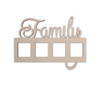 Family Photo Frame - Wooden Cutout for Wall Art