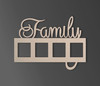 Family Photo Frame - Wooden Cutout for Wall Art