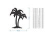 Metal Wall Art Metal Palm Tree Cutout - Home Decor