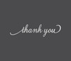 Thank You Wall Art - Metal Cutout, Home Decor
