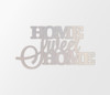 Metal Wall Art "HOME Sweet HOME" Word Cutout