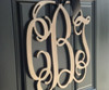 Monogram Wreath Wall Decor Door Hanger - Initial Sign