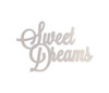 Metal Wall Art Sweet Dreams Sign - Cutout, Home Decor