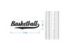Metal Wall Art Word Cutout - "Basketball" | Wall Hanging