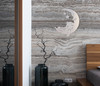 Metal Sleeping Bear on Moon Wall Art - Metal Cutout