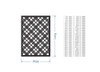 Metal Criss Cross Pattern Wall Art - Metal Cutout