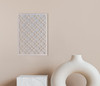 Metal Criss Cross Pattern Wall Art - Metal Cutout