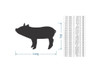 Metal Wall Art Metal Sign Pig - Pig Cutout, Home Decor