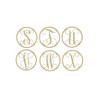 Unfinished Wooden Letters - Circle Frame Vine Font Style