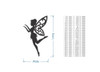 Metal Wall Art Dancing Fairy Cutout - Home Decor