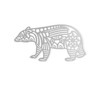 Metal Wall Art - Tribal Bear Metal Sign, Cutout for Wall Art