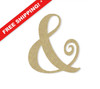 Unfinished Wooden Ampersand - Large or Small