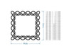 Metal Wall Art - Decorative Metal Frame: Unique Wall Decor for Home